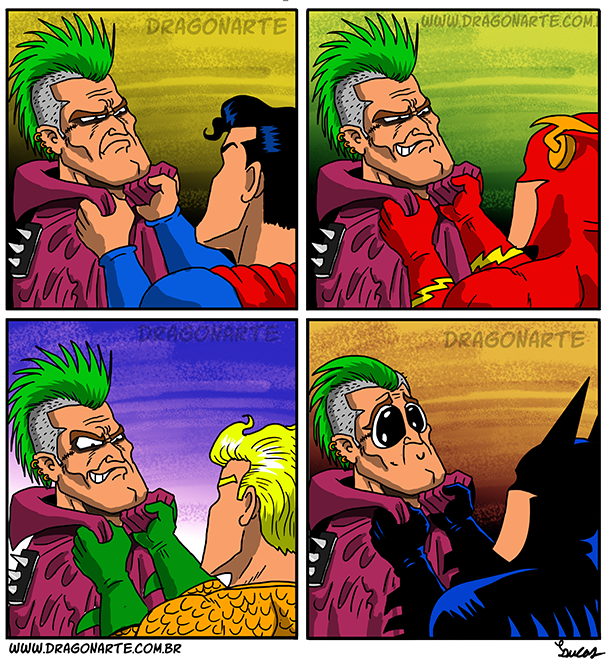 X 上的 Lucas Nascimento：「😱😱🗡 FATIADO🗡😱😱 #dragonarte #strips #comics #hq  #tirinhas #comics #quadrinhos #dragao #dragon #dccomics #dc #superman # batman  / X